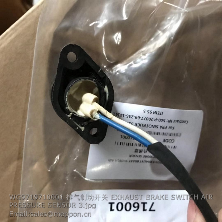 WG9719710001 EXHAUST BRAKE SWITCH AIR PRESSURE SENSOR Meppon Parts