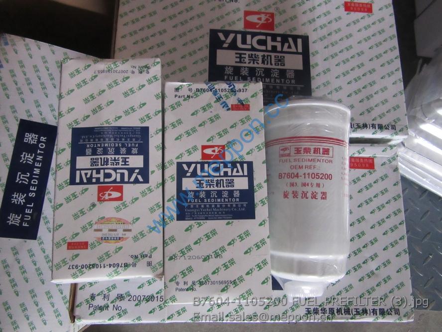 B7604-1105200 FUEL PREFILTER