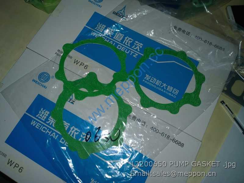 12200650 PUMP GASKET WEICHAI W47070168 SP105399 4110000189026
