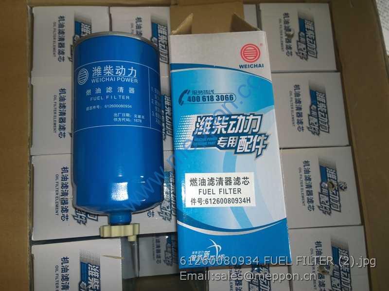 612600080934 FUEL FILTER WEICHAI 1000522384 4110000025010 W010515830