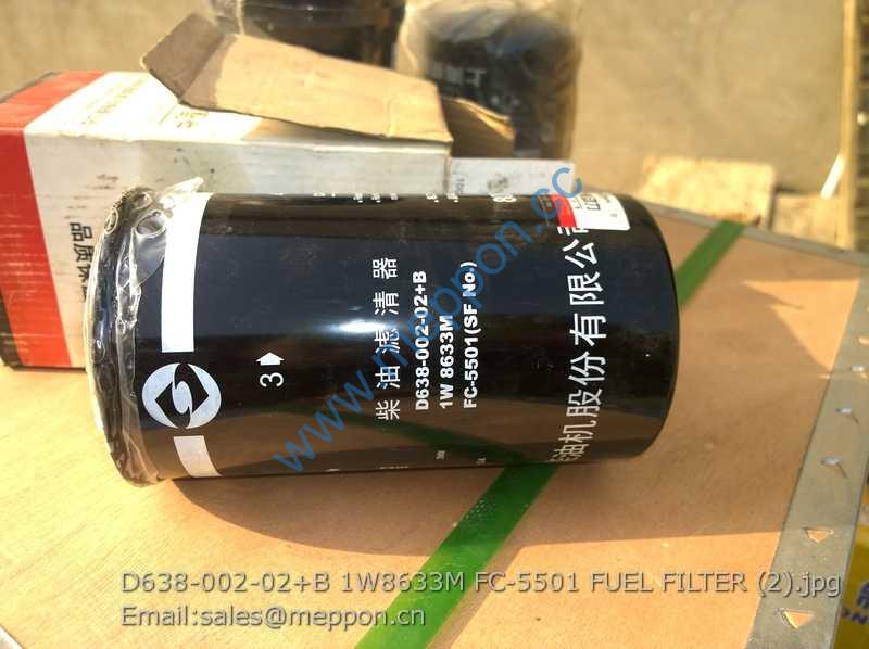 D638-002-02+B 1W8633M FC-5501 FUEL FILTER SHANGCHAI – Meppon Parts