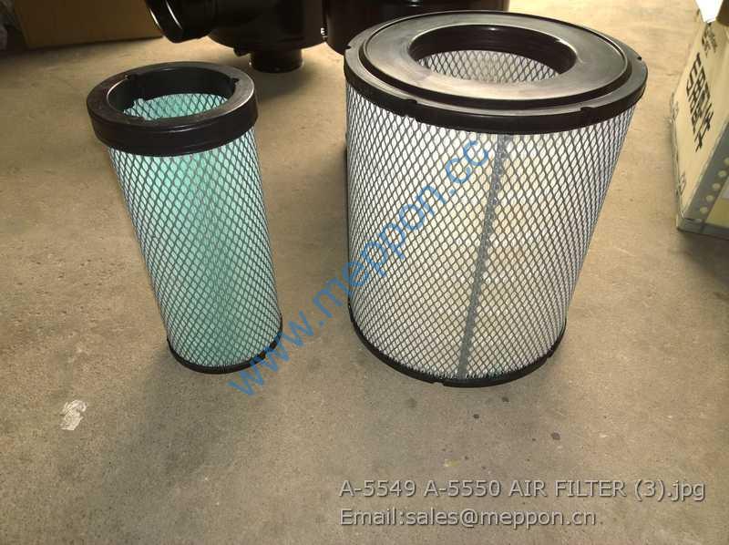 A-5549 A-5550 AIR FILTER shangchai 956 wheel loader 4110000186092 860117355 4110000186083 60C0283 W014200770 SP101254