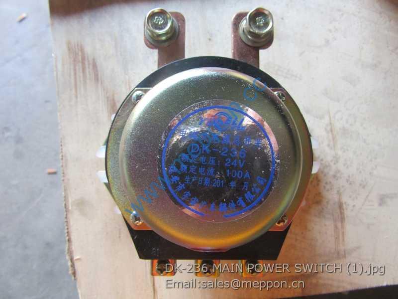 DK-236 MAIN POWER SWITCH FOR WHEEL LOADER PARTS