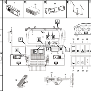 LGMG Off-Highway Dump Truck 2022 - Cab electrical system assy - K1308-2713011839-G1