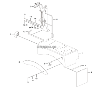 LGMG Off-Highway Dump Truck 2021 - Left platform assy - L3603-2736013269.S1B